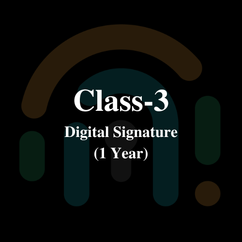 Class 3 Digital Signature - 1Y