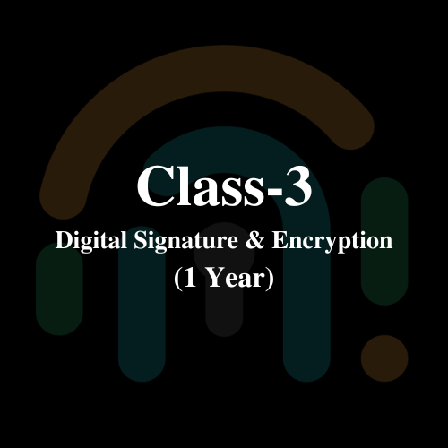 Class 3 Digital Signature + Encryption (Combo) - 1Y